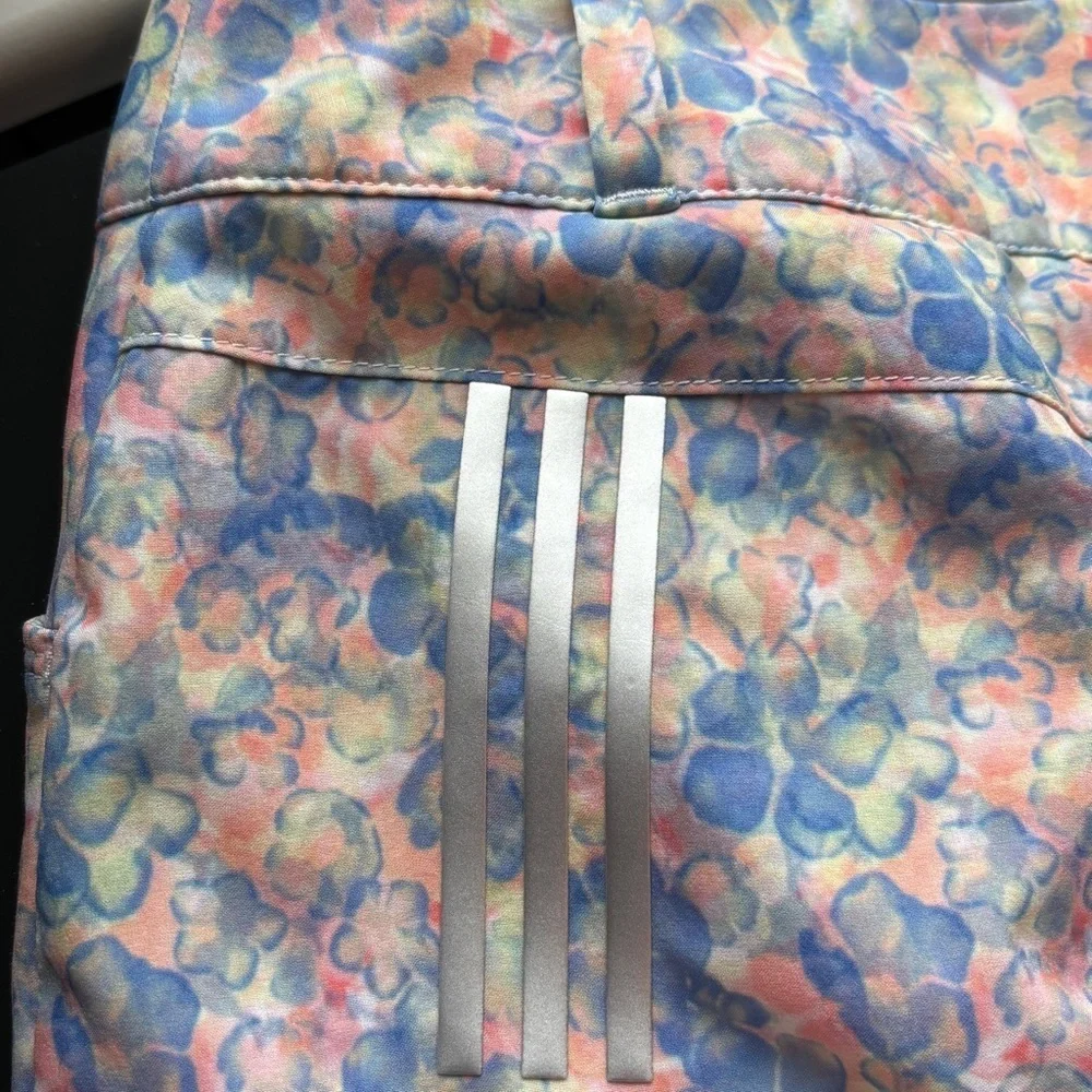 ADIDAS GOLF Pastel Floral Tour Stretch Women's Mini Skort Skirt Size 8